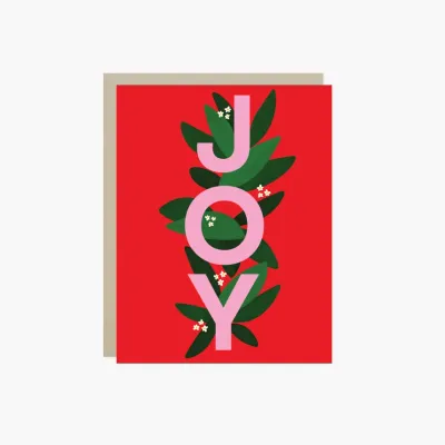 Joy Peace Holiday Card