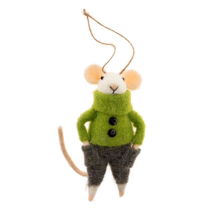 Comfortable Cooper Mouse Ornament