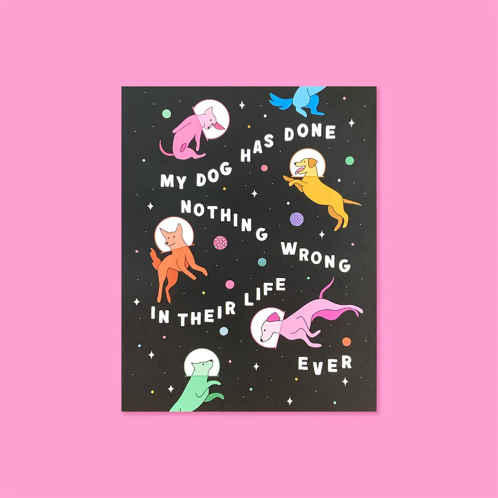 Space Dogs Art Print (8x10)
