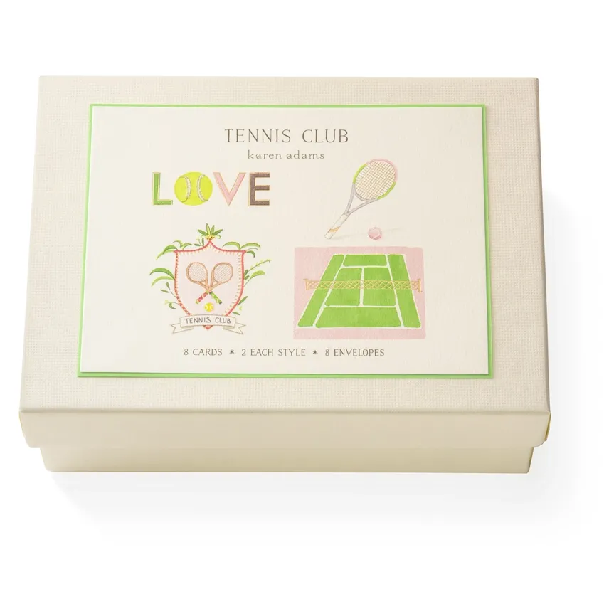 Tennis Club Notecards (Set of 8)