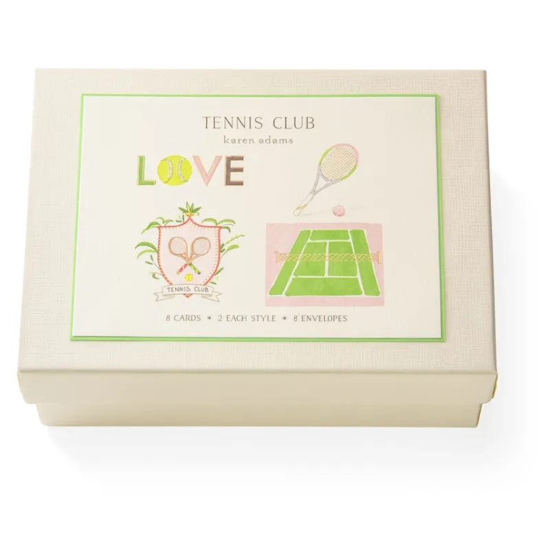 Tennis Club Notecards (box of 8)
