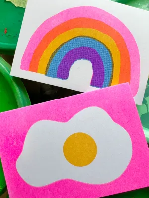 Mini Fried Egg Enclosure Cards (Set of 6)