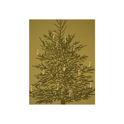 Christmas Tree Silkscreen Card