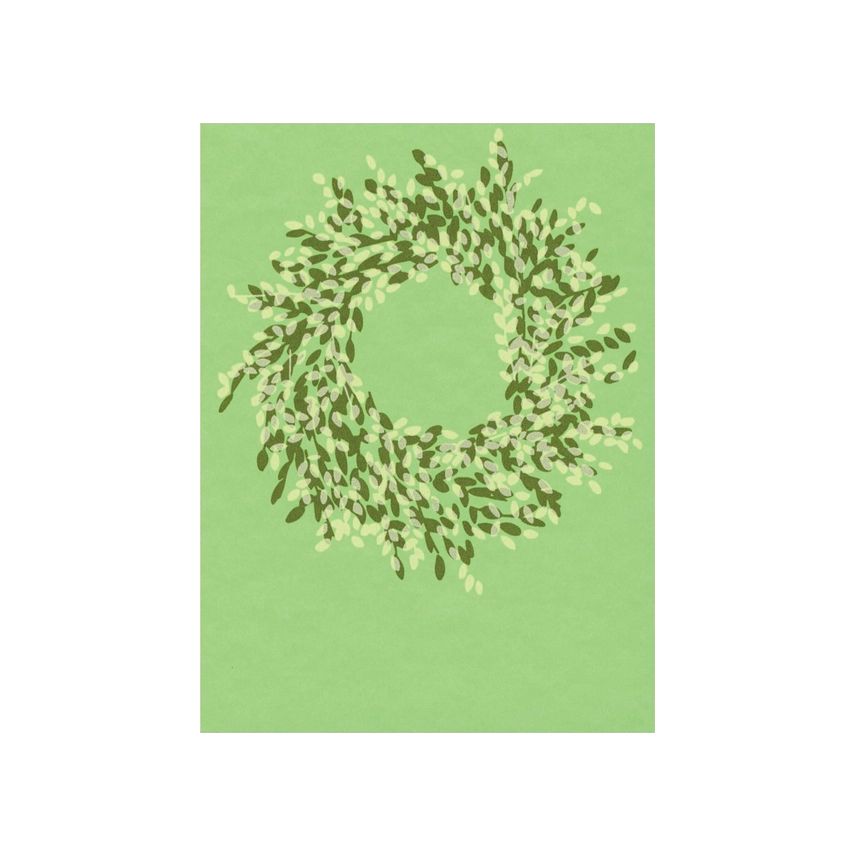 Boxwood Wreath Silkscreen Card