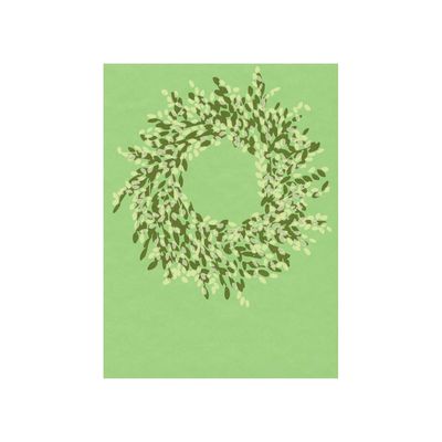 Boxwood Wreath Silkscreen Card
