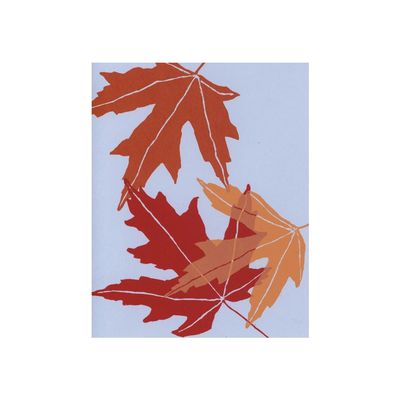 Maple Leaves Silkscreen Card