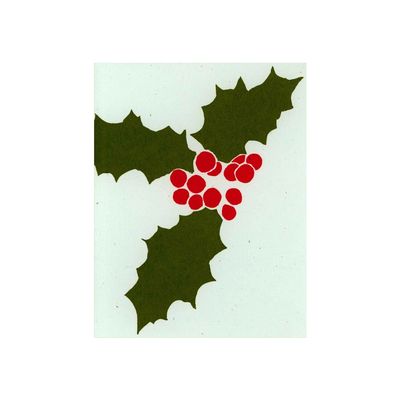 Holly Silkscreen Card