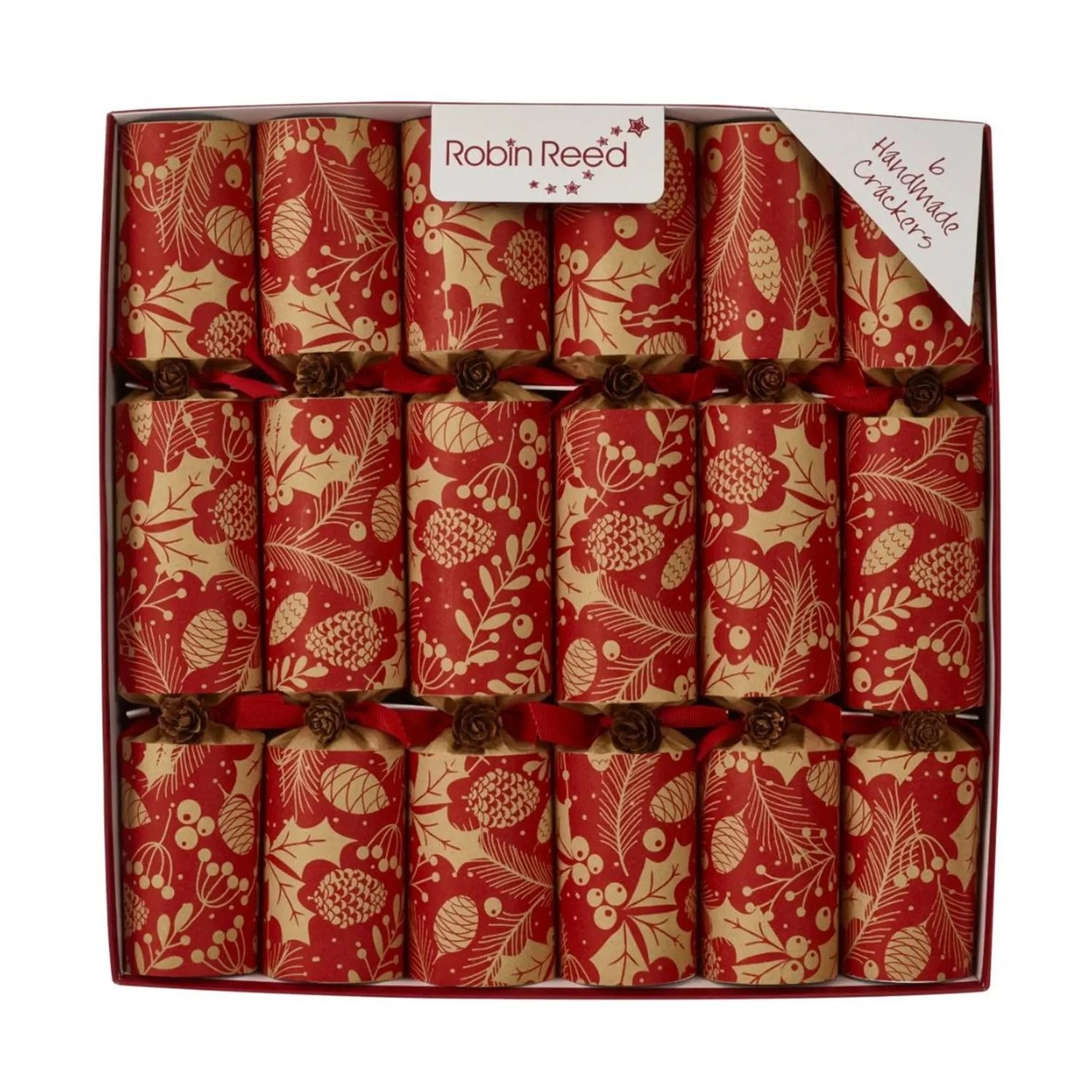 Winter Pine Cones Party Crackers - Pack of 6