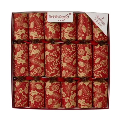 Winter Pine Cones Party Crackers - Pack of 6