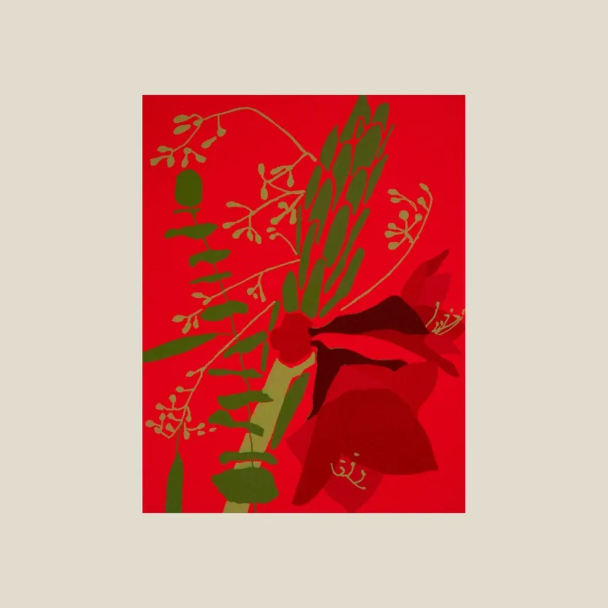 Holiday Bouquet Silkscreen Card