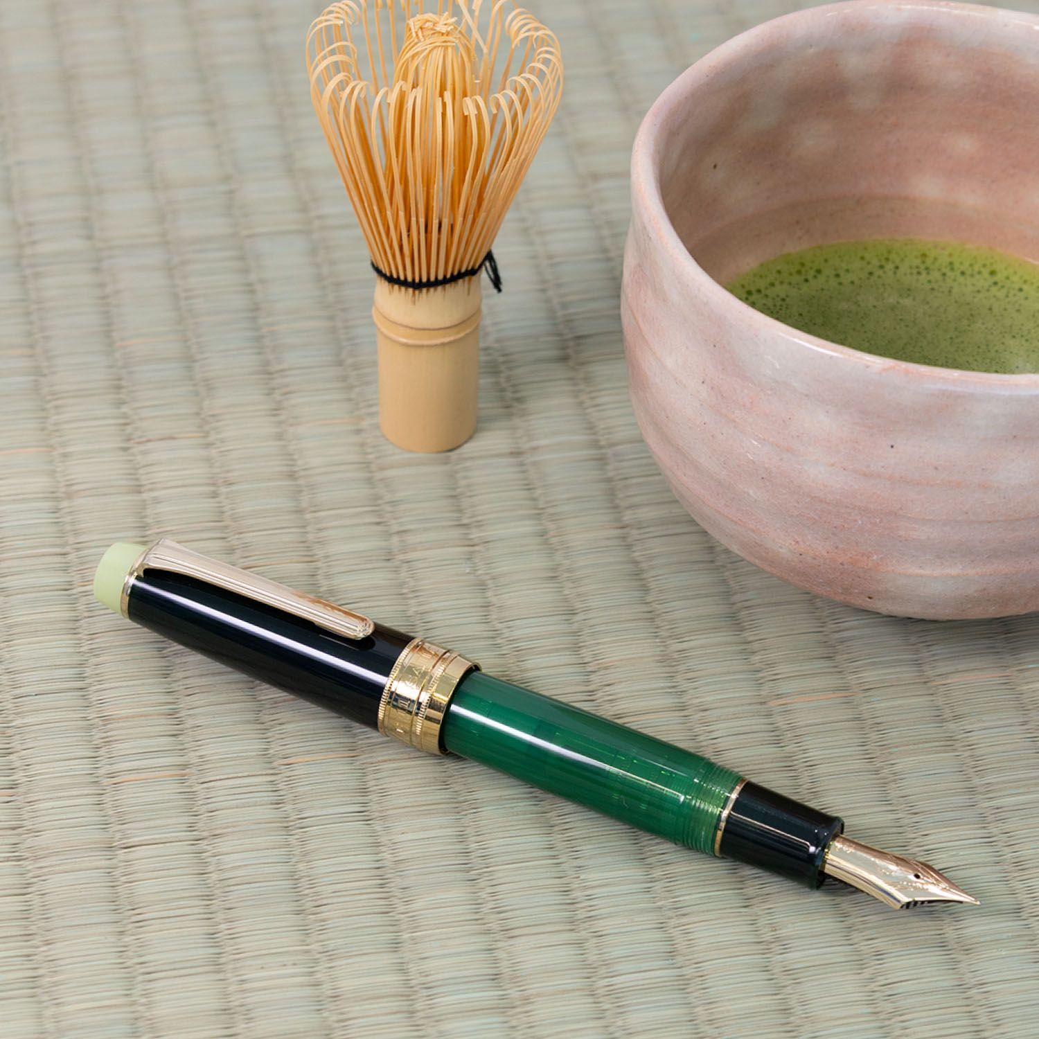 Sailor Pro Gear King of Pens Fountain Pen Japanese Tea Ceremony Matcha Limited Edition Medium