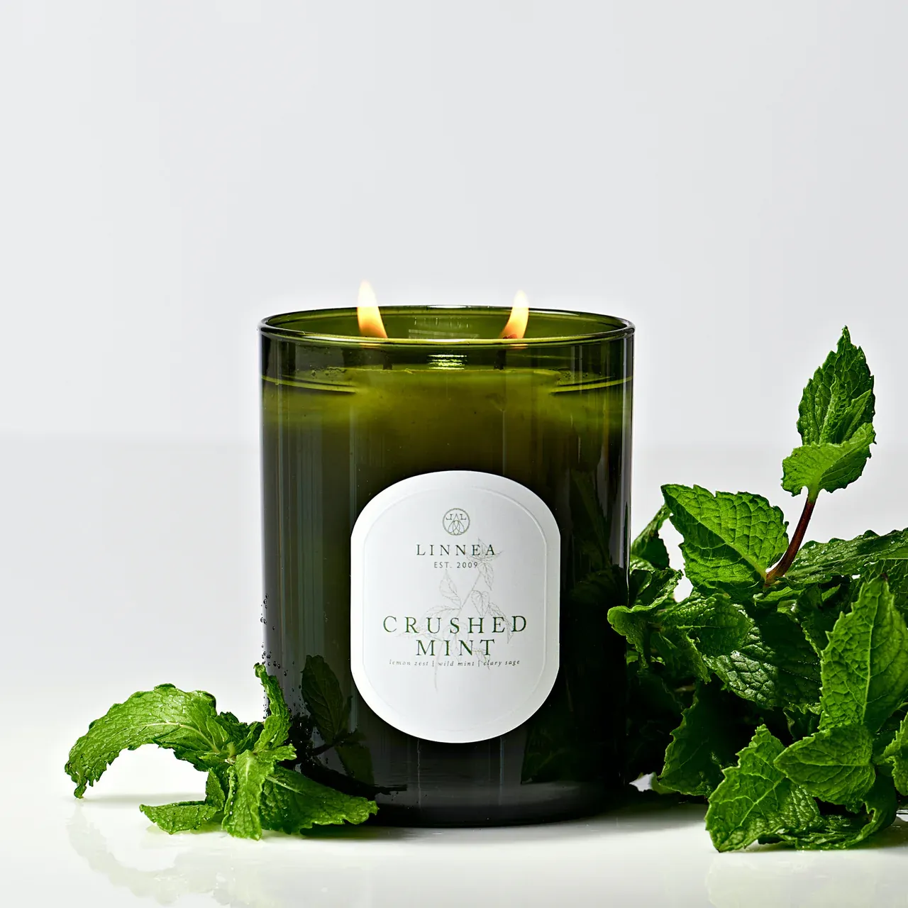 Linnea Crushed Mint 2-Wick Candle