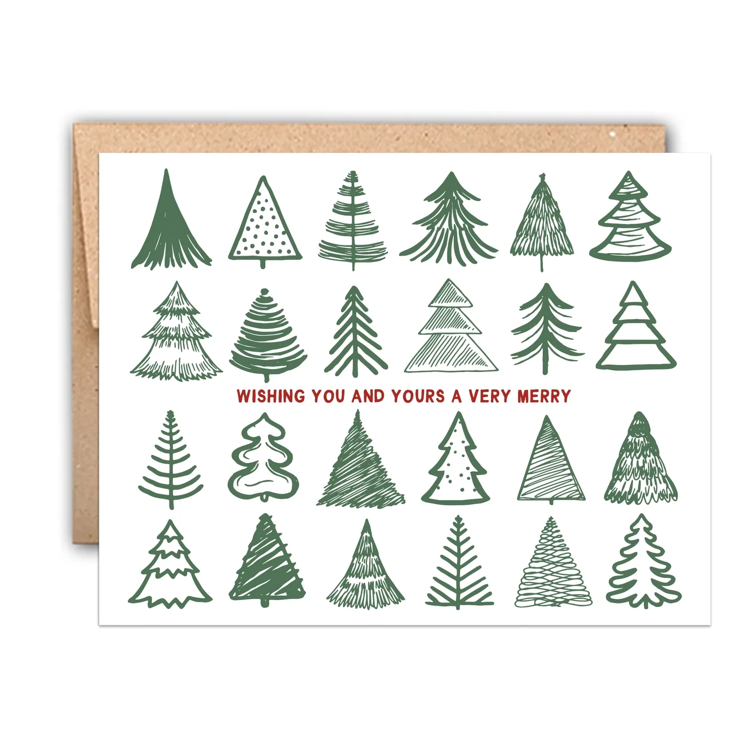 Wishing You and Yours Letterpress Holiday Cards