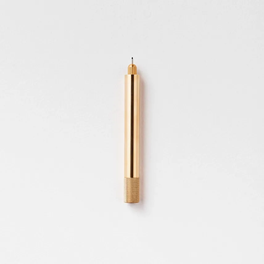 Tom&#39;s Studio Lumos Mini Fineline Pen - Special Edition Brass