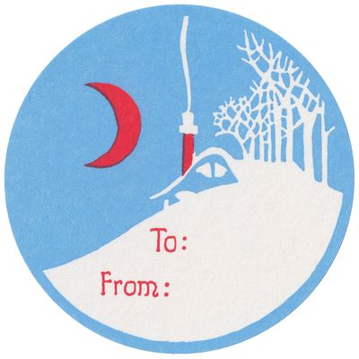 Cabin Holiday Adhesive Labels