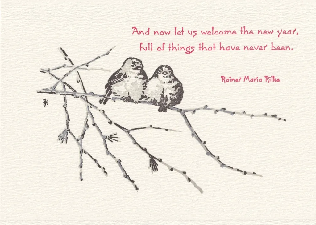 Juncos Folded Holiday Card