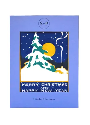 Winter Moonlight Holiday Cards (box of 8)