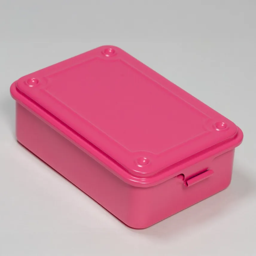 Toyo Steel Stackable Storage Box T-190 - Shocking Pink