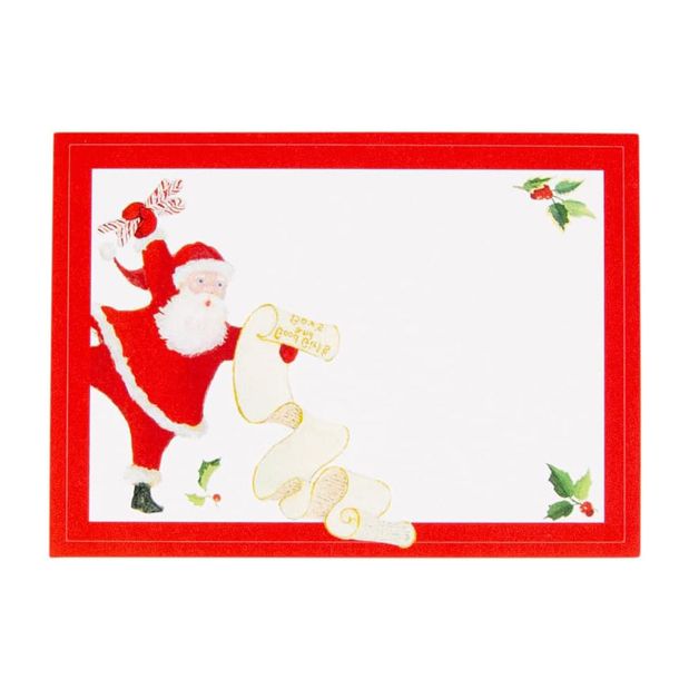 Dancing Santa Adhesive Name Labels - Pack of 12