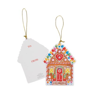 Gingerbread House Gift Tags - Pack of 4