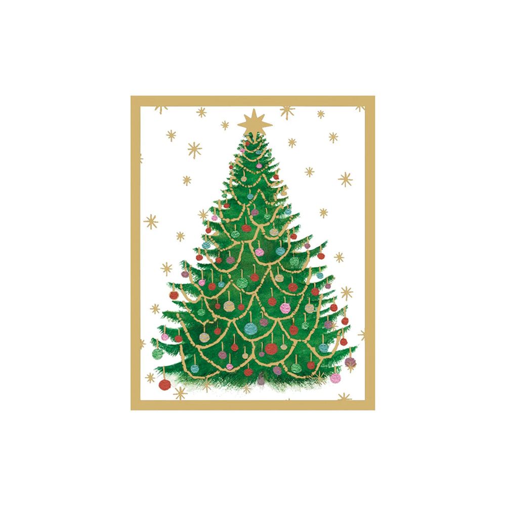 Merry and Bright Foil Enclosure Cards - Pack of 4
