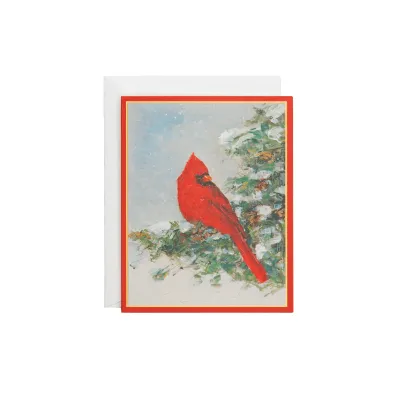 Cardinal and Evergreen Holiday Cards (box of 15)