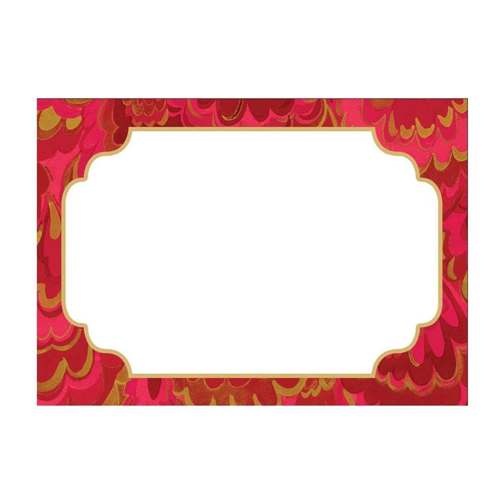 Marbled Fuchsia Adhesive Name Labels - Pack of 12