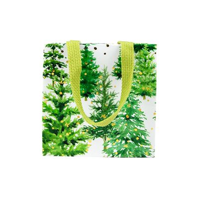 White Christmas Small Square Gift Bag