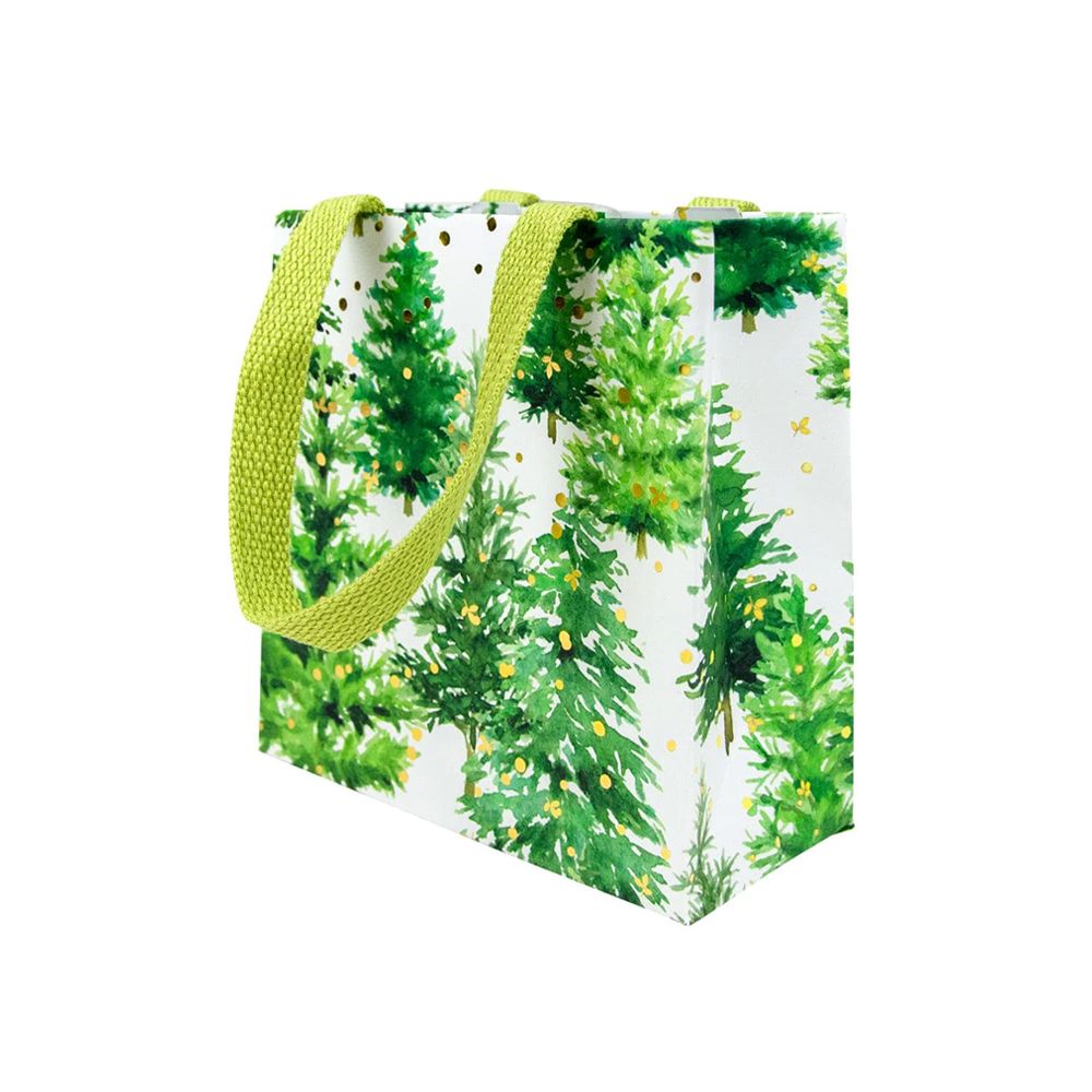 White Christmas Small Square Gift Bag