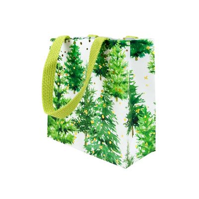 White Christmas Small Square Gift Bag