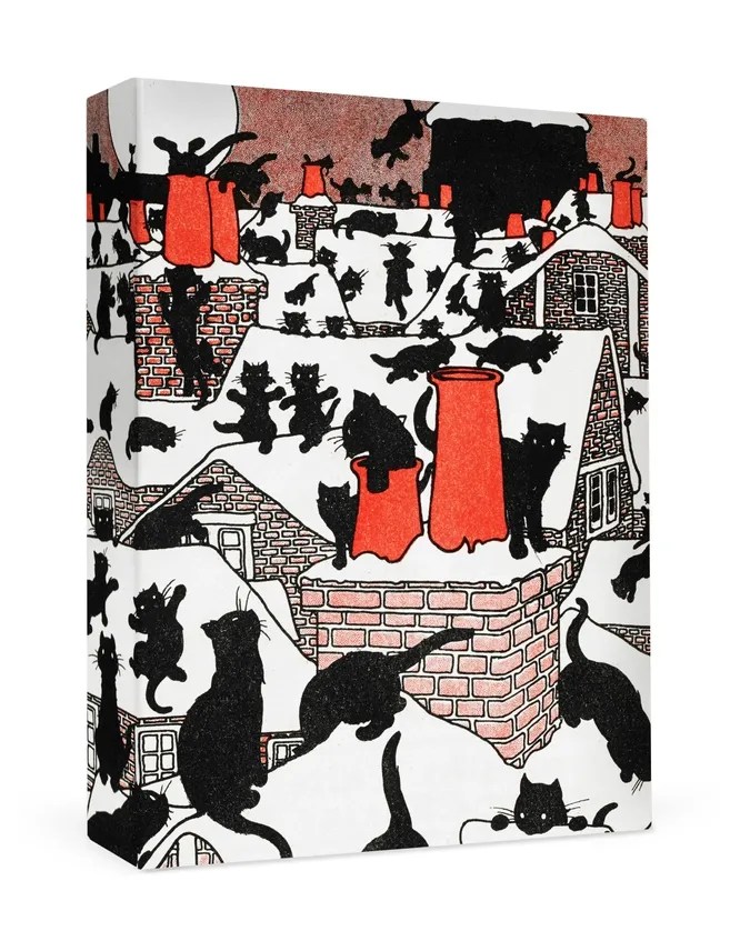 Charles Robinson: A Black Cat Holiday Holiday Cards (box of 10)