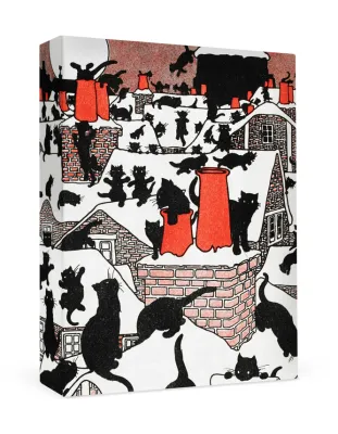 Charles Robinson: A Black Cat Holiday Holiday Cards (box of 10)