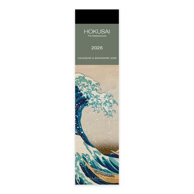 Hokusai Bookmark Calendar 2026