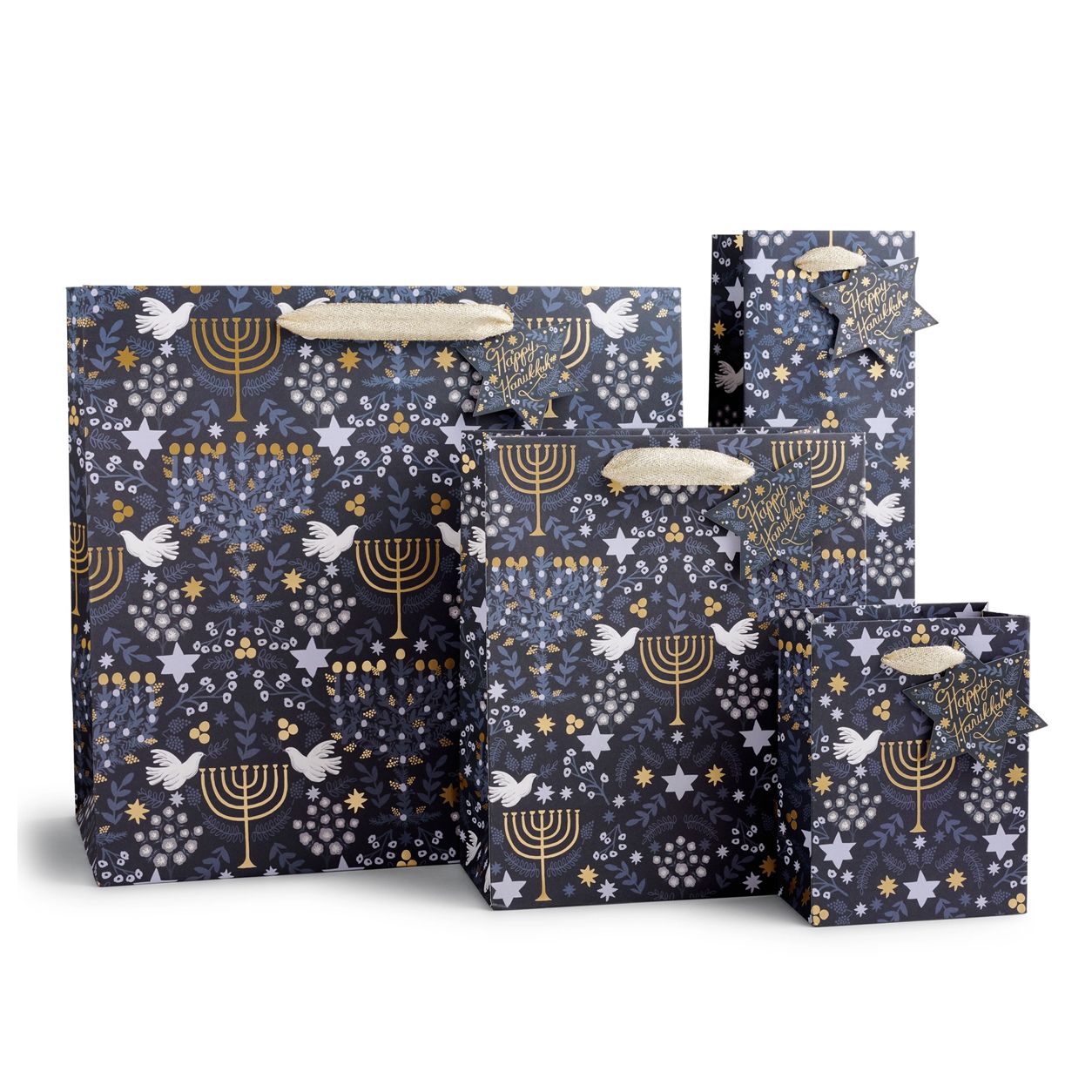 Laurel Menorah Small Gift Bag