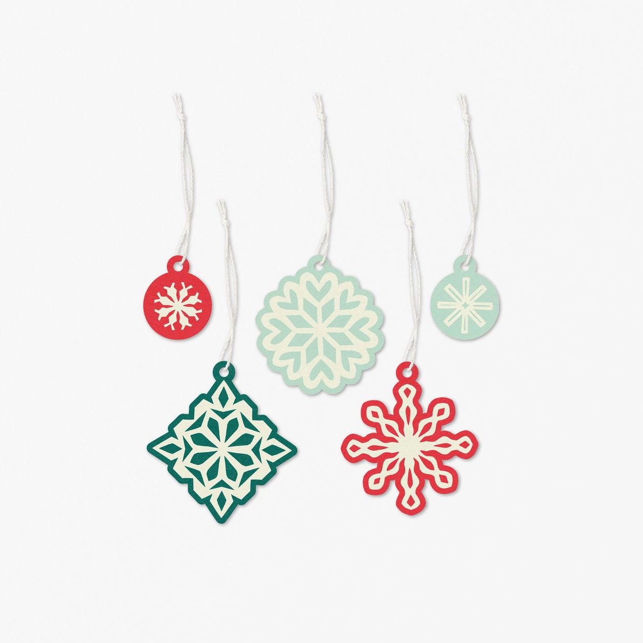 Snowflake Holiday Gift Tags (set of 15)