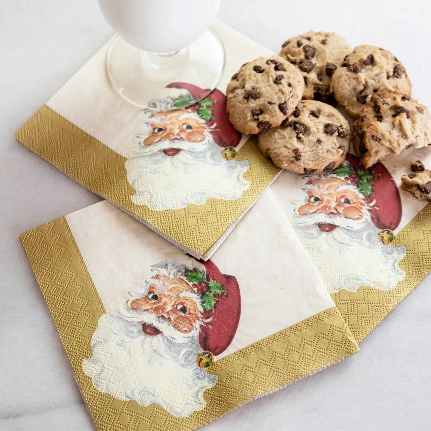 Santa Cocktail Napkin - Pack of 20