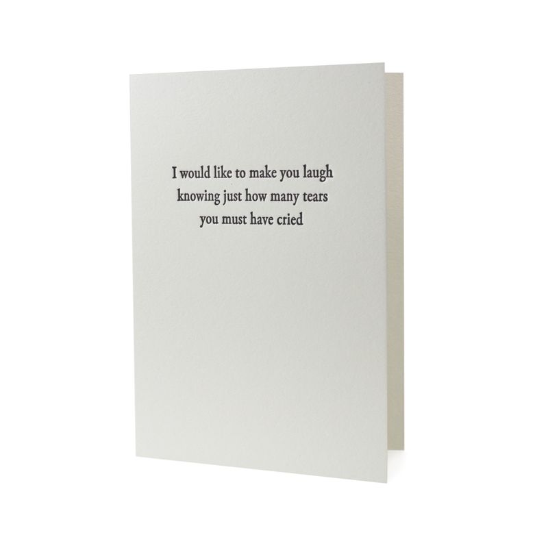 Knowing Letterpress Greeting Card