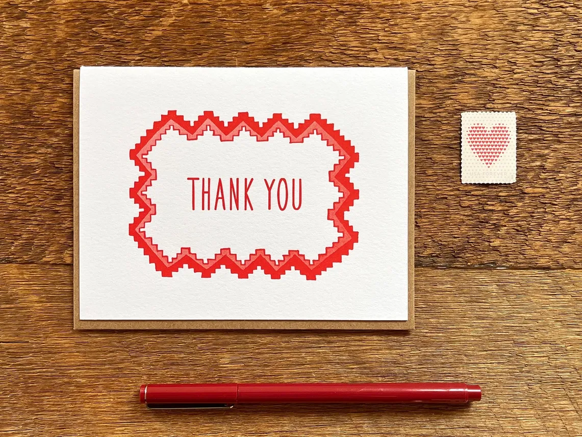 Geometric Thank You Cards (box of 6)