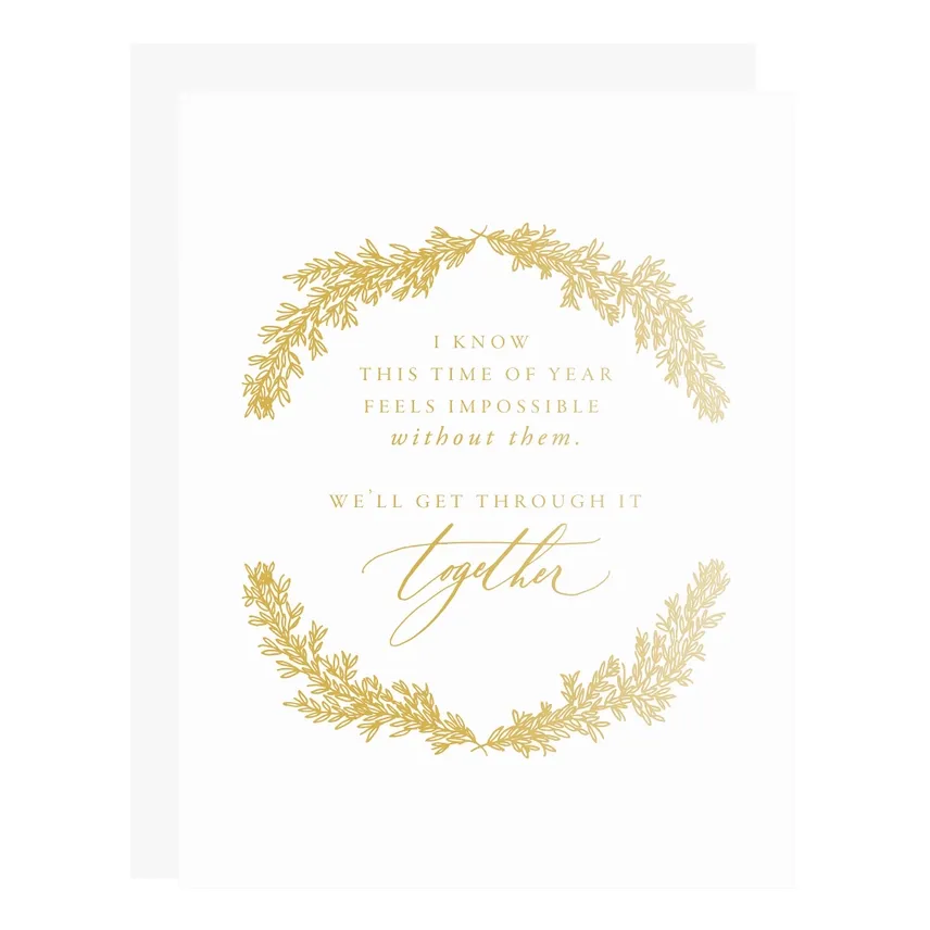 Difficult Time of Year Letterpress Card