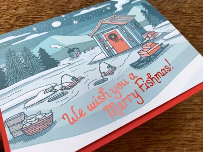 Merry Fishmas Holiday Card