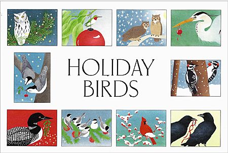Holiday Birds Cards (box of 10)