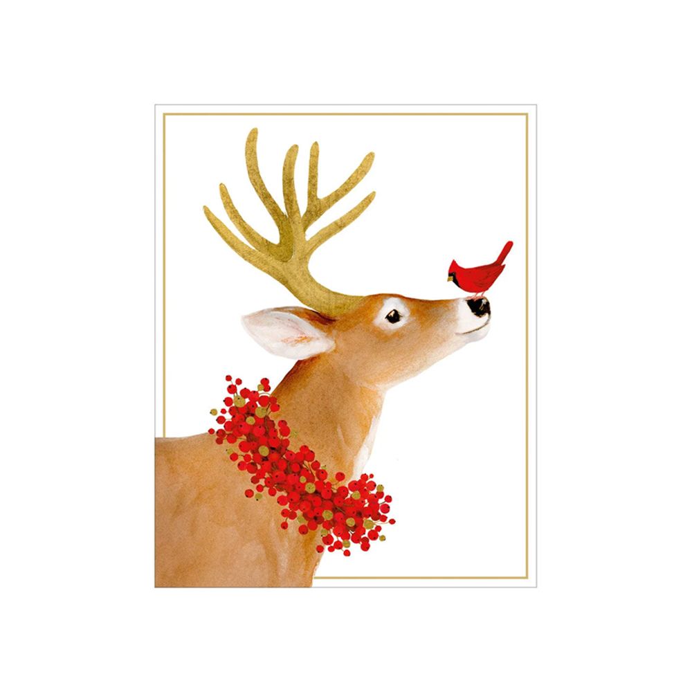 Deer and Cardinal Small Cards (box of 15)