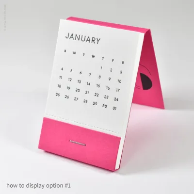 2026 Matchbook Calendar - Magenta