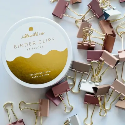 Rosy Nude Binder Clips