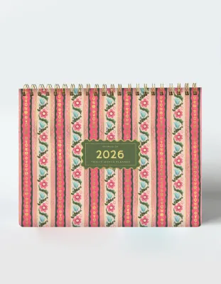 2026 Desktop Planner - Block Print Stripe