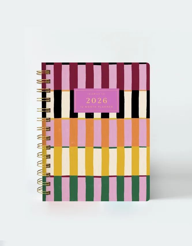 2026 Pocket Size Planner - Painted Stripes