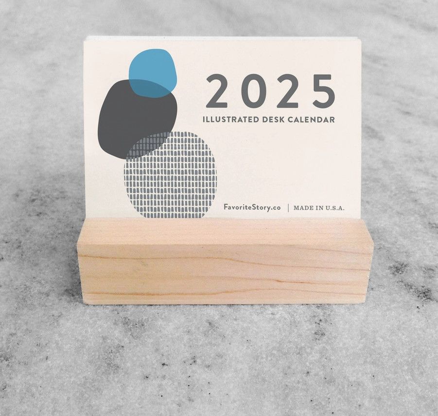 2026 Desk Calendar - Abstract