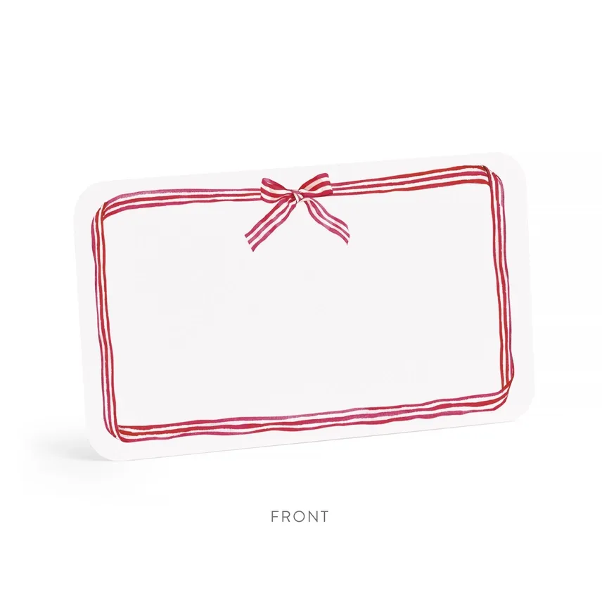 Red Ribbon Candy Little Notes