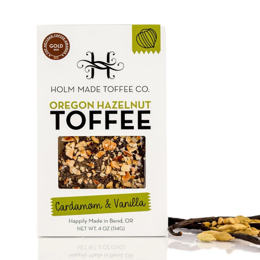 Holm Made Toffee Co. Oregon Hazelnut Toffee - Cardamom &amp; Vanilla