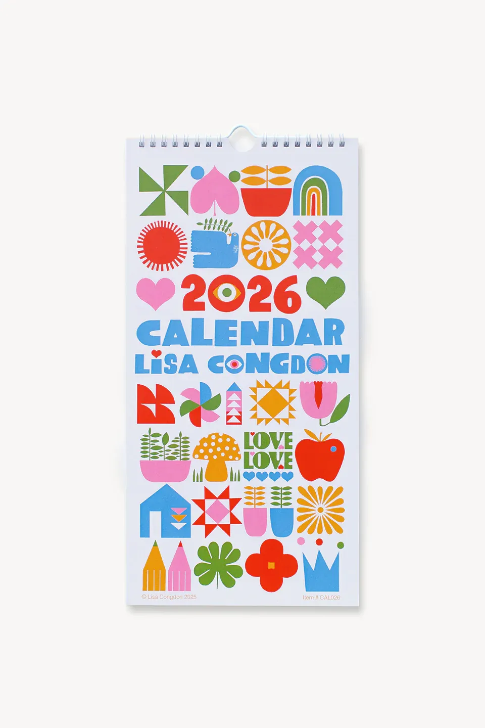 2026 Wall Calendar By Lisa Congdon